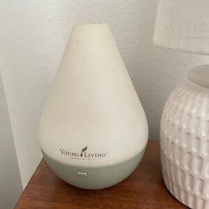 Young Living Cream and Gray Aroma Diffuser